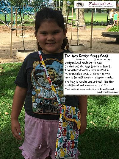 Free sewing pattern Ava Device (tablet, iPad) Bag